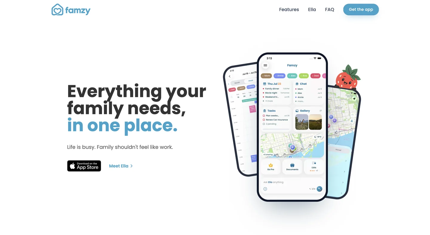 Famzy homepage